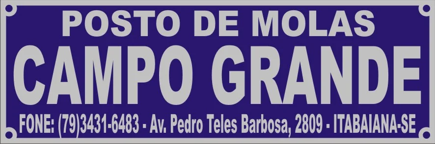 Placa de marca com endereço