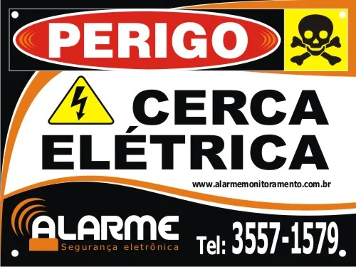 Perigo cerca elétrica