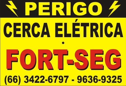 Perigo cerca elétrica